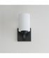 Deven 1-Light Wall Sconce Black