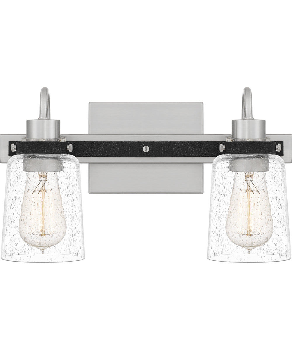 Axel Medium 2-light Bath Light Brushed Nickel