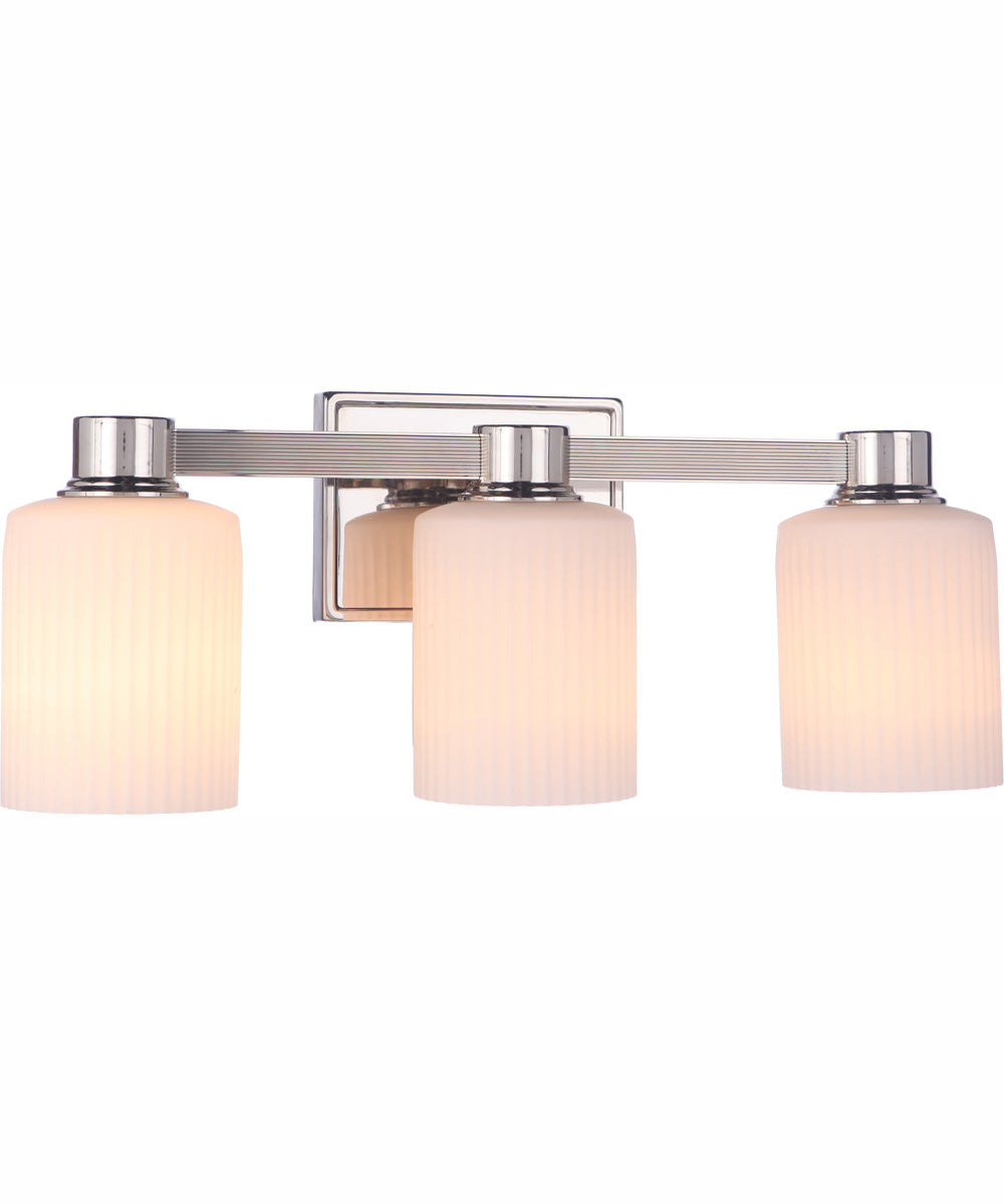 Bretton 3-Light Vanity Polished Nickel