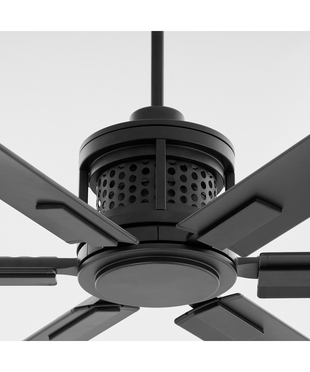 120" Zeus Patio Ceiling Fan Matte Black