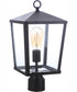 Olsen 1-Light Outdoor Post Mount Midnight