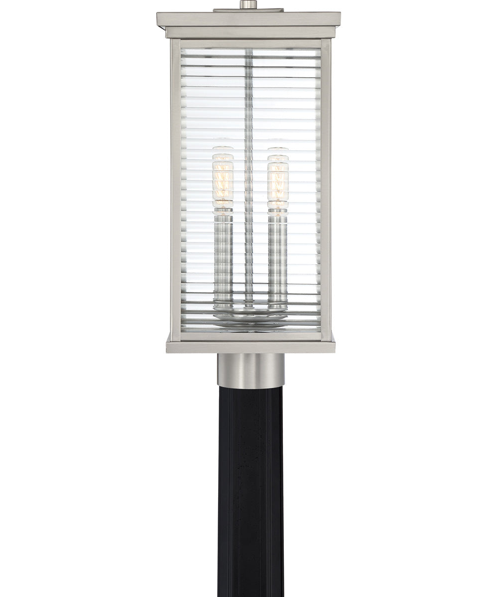 Gardner Large 2-light Outdoor Post Light Stainless Steel