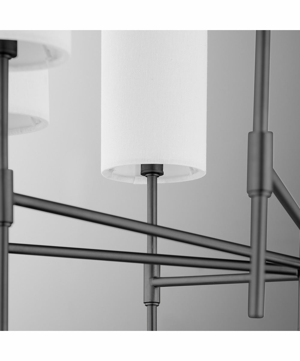 Hamilton 8-light Chandelier Matte Black