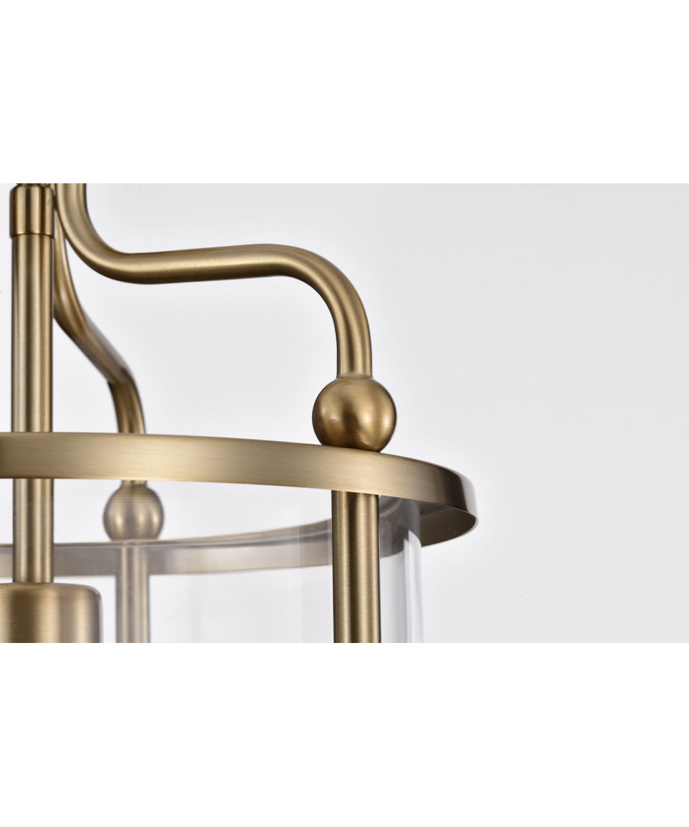 Yorktown 1-Light Pendant Burnished Brass