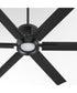 65" Zeus Patio Ceiling Fan Matte Black
