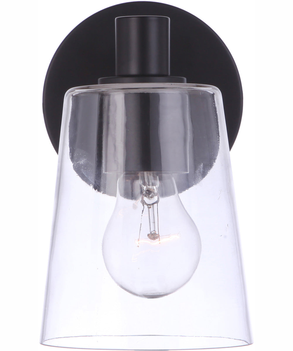 Emilio 1-Light Wall Sconce Flat Black