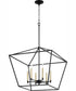 Gabriel 6-light Nook Chandelier Textured Black