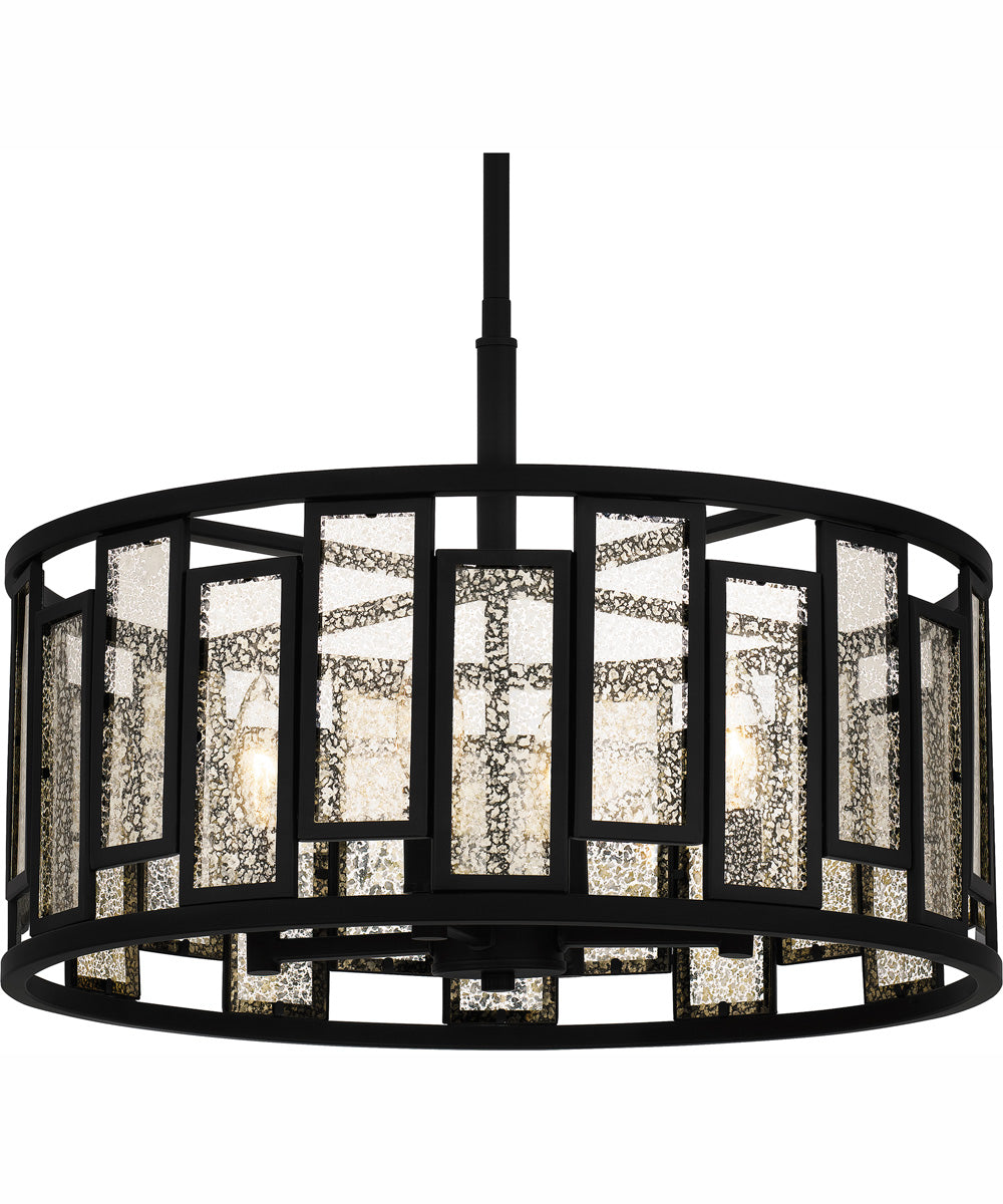 Quoizel Pendant Large 4-light Pendant Matte Black