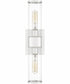 Quoizel Wood Small 2-light Wall Sconce Polished Nickel