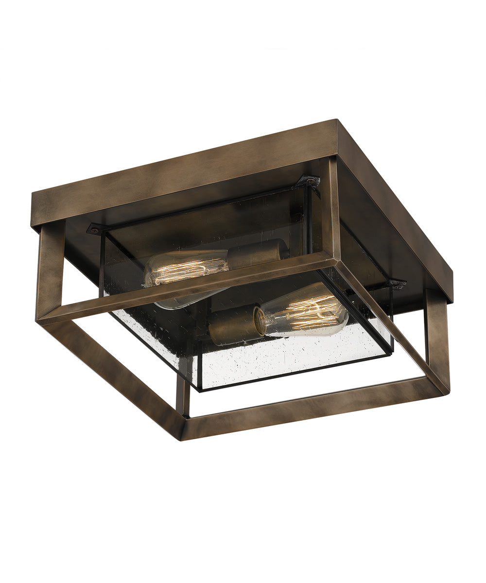 Infinger 2-light Semi Flush Mount Statuary Bronze