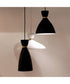 Carillon 1-Light Elongated Mini Pendant Black / Satin Brass