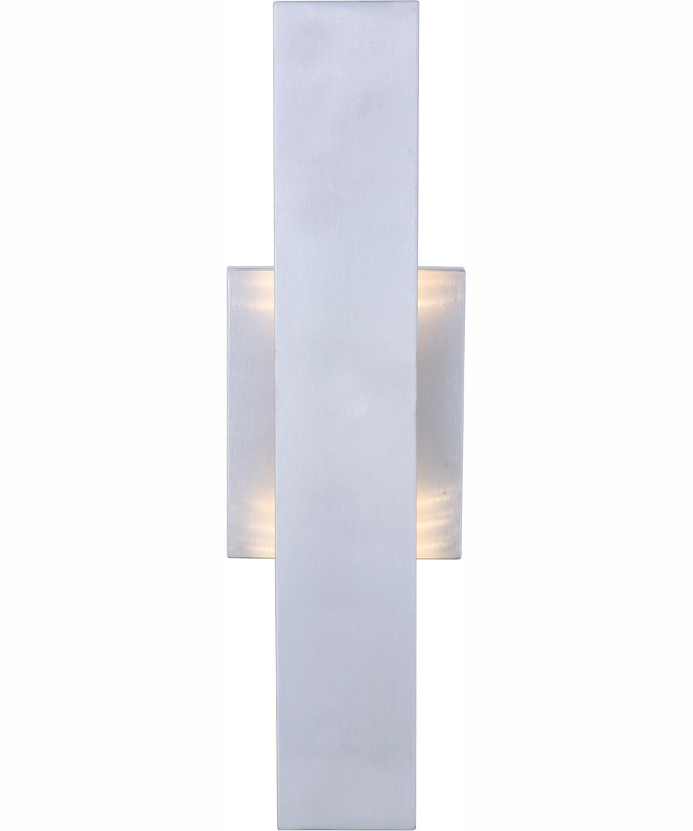 Rens 1-Light Outdoor Wall Lantern Brushed Aluminum