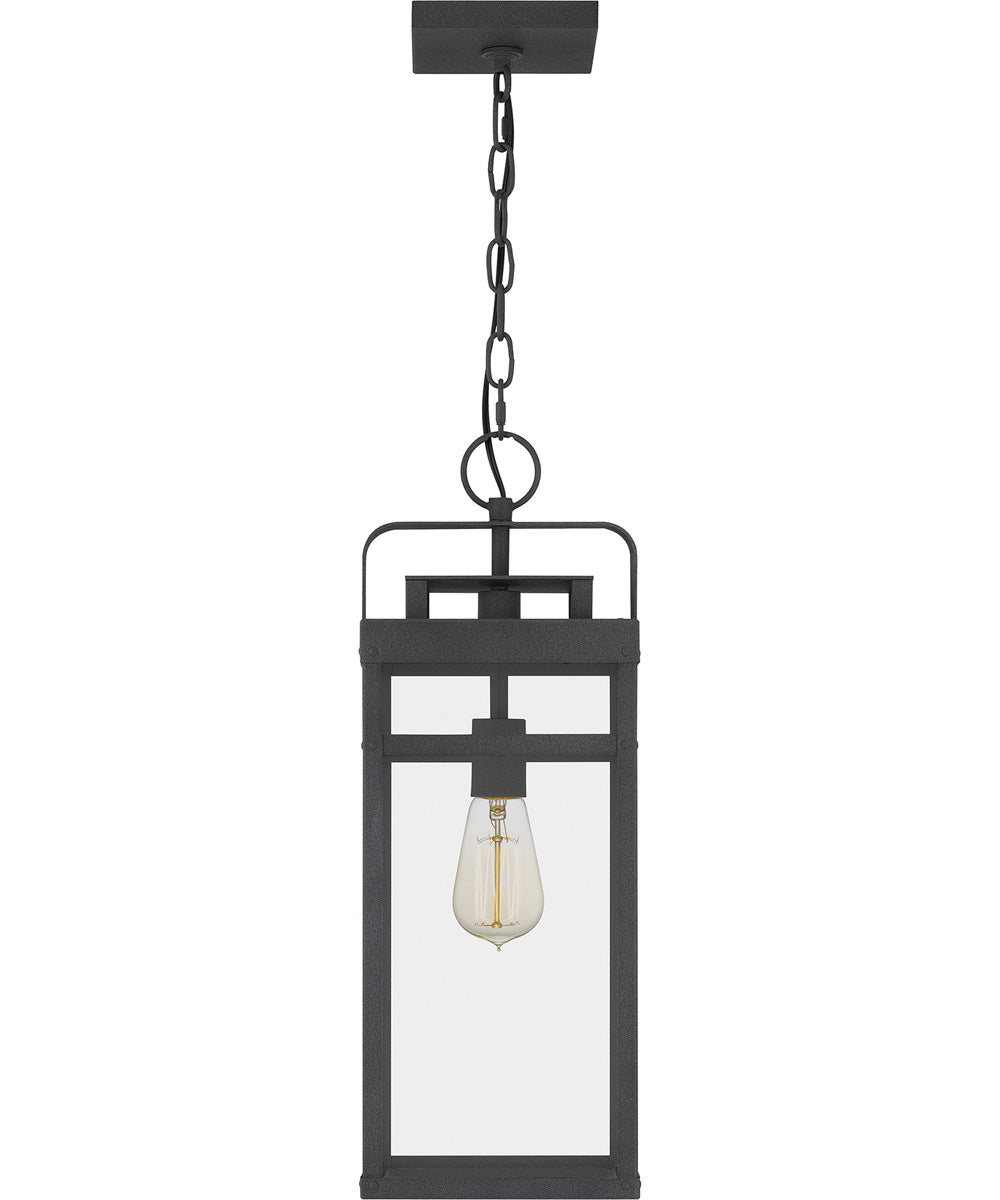Keaton Large 1-light Outdoor Pendant Light  Coastal Armour Aluminum Mottled Black