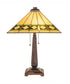 23" High Diamond Band Mission Table Lamp