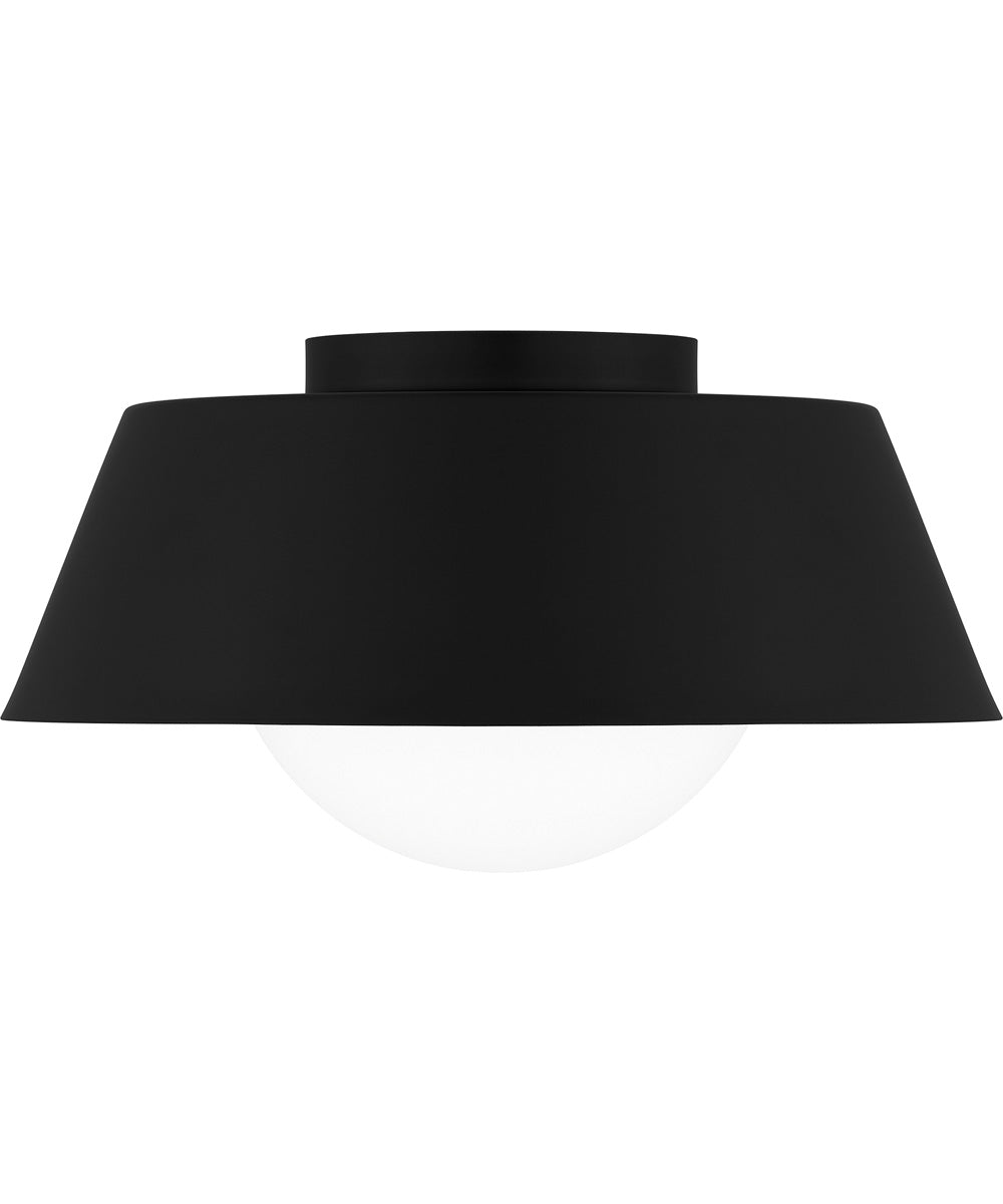 Quoizel Flush Mount Medium 1-light Flush Mount Matte Black