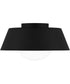 Quoizel Flush Mount Medium 1-light Flush Mount Matte Black