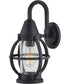 Chatham Coastal Elements  1-Light Medium Outdoor Wall Mount Lantern in Museum Black