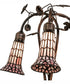 58" High Stained Glass Pond Lily 3 Light Floor Lamp