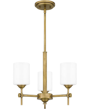 Aria 3-light Pendant Weathered Brass