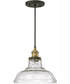 Benji 1-Light Pendant Bronze and Brass