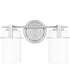 Seymour Medium 2-light Bath Light Brushed Nickel