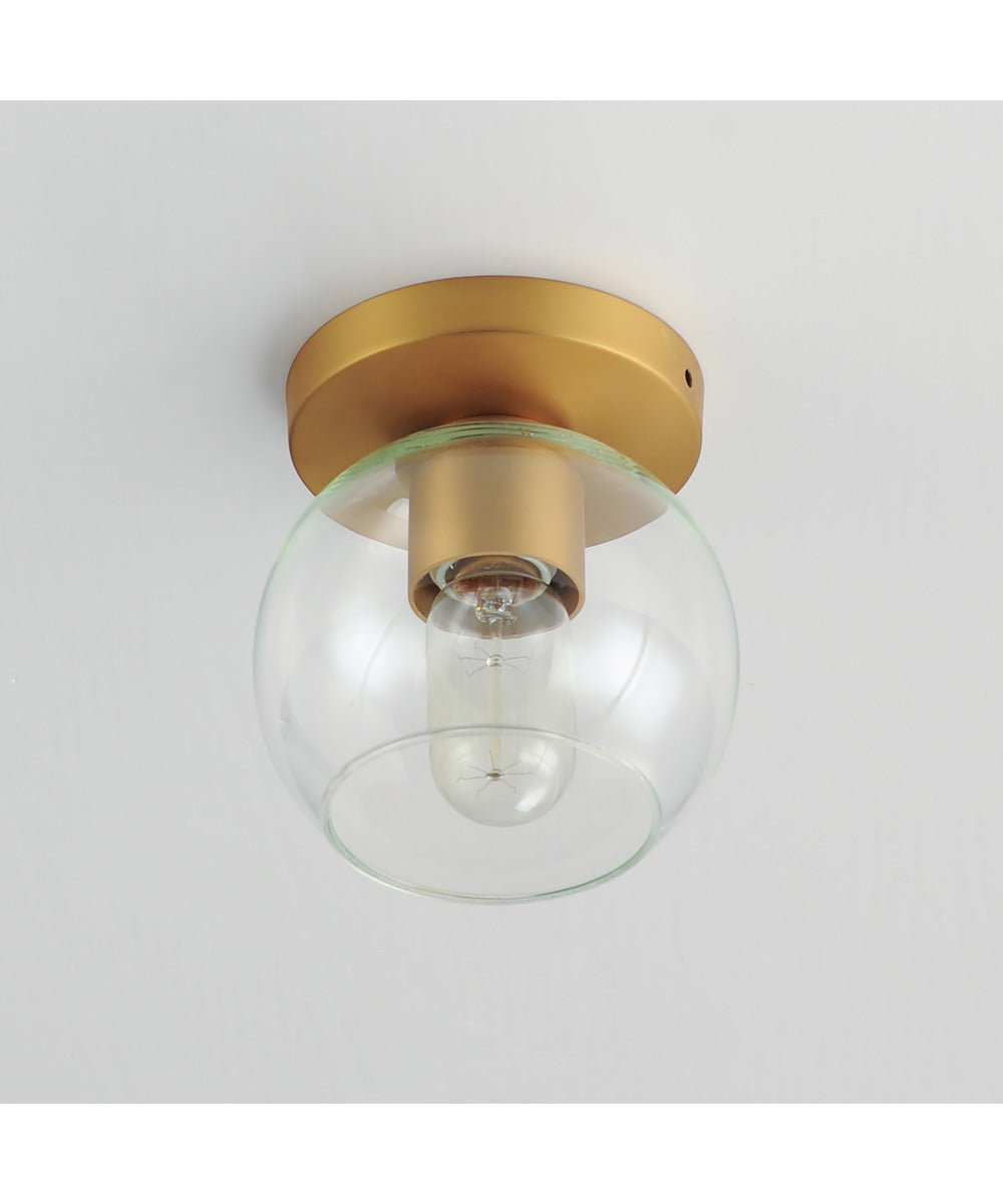 Knox 1-Light Flush Mount Natural Aged Brass