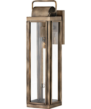 Sag Harbor 1-Light Large Outdoor Wall Mount Lantern in Burnished Bronze