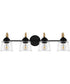 Seabreeze Extra Large 4-light Bath Light Matte Black
