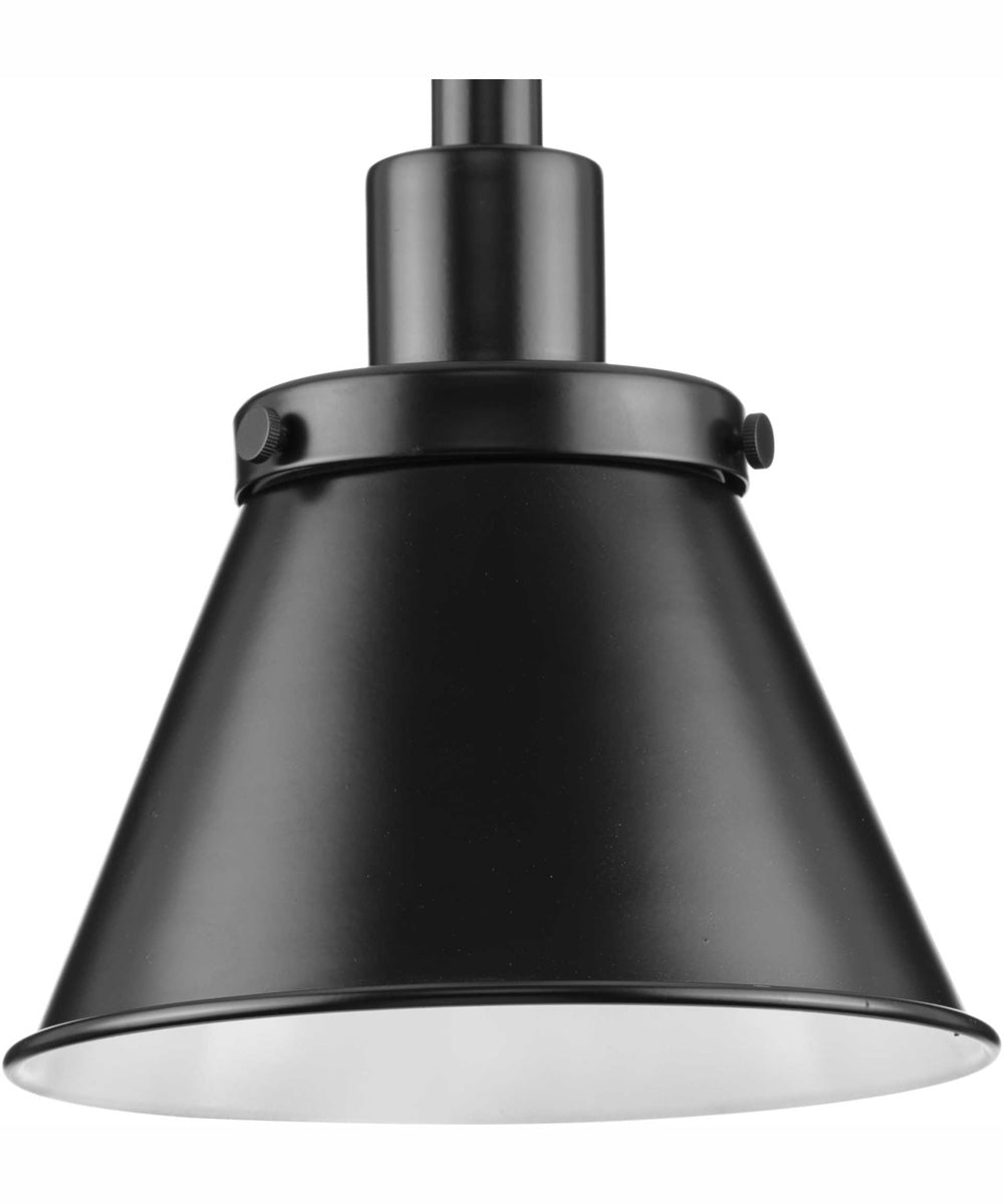 Hinton 1-Light Modern Farmhouse Pendant Matte Black