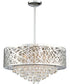 Benedetta 6-Light Pendant/Semi-Flush Mount Chrome/Crystals