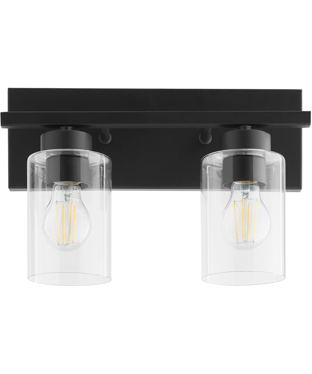 Carter 2-light Bath Vanity Light Matte Black