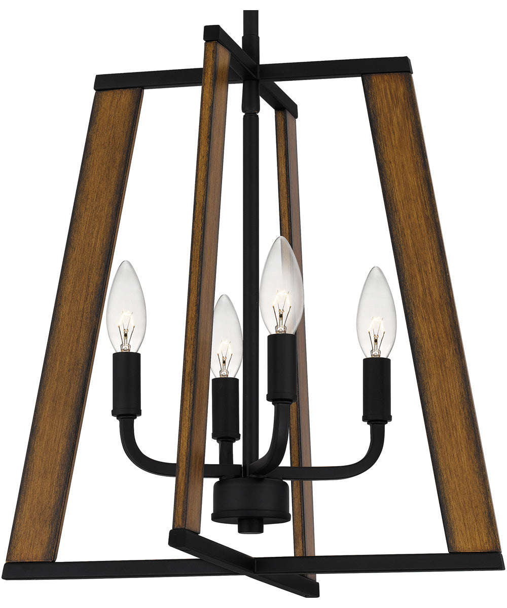 Mayline Large 4-light Pendant Matte Black