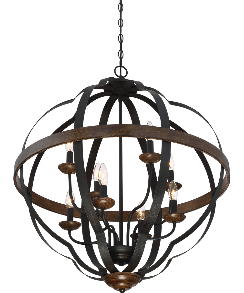 Siren 8-light Pendant Marcado Black
