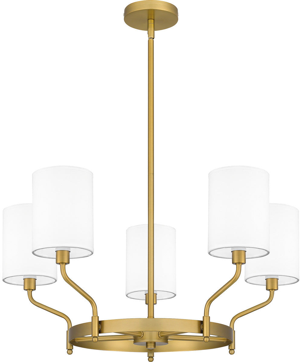 Parkington 5-light Chandelier Aged Brass
