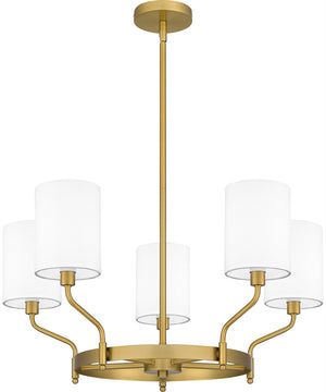 Parkington 5-light Chandelier Aged Brass