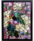 Parrots Mosaic Art Glass Window Panel