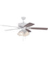 52" Pro Plus 114 White 4-Light Ceiling Fan White