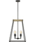 Brockton 4-light Pendant Grey Ash