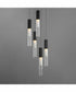 Reeds 5-Light LED Pendant Black