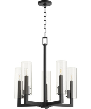 Harbin 5-light Chandelier Textured Black