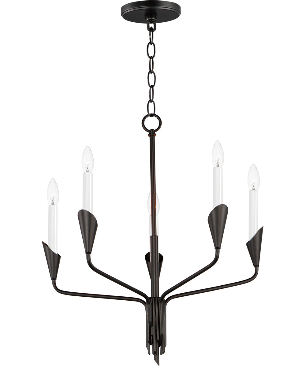 Calyx 5-Light Chandelier Black