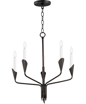 Calyx 5-Light Chandelier Black