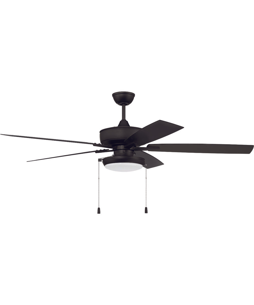 60" Outdoor Super Pro 119 1-Light Indoor/Outdoor Ceiling Fan Flat Black