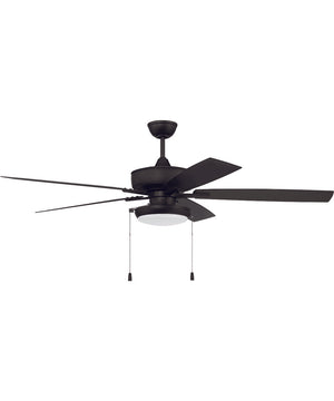 60" Outdoor Super Pro 119 1-Light Indoor/Outdoor Ceiling Fan Flat Black