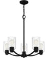 Acacia 5-light Chandelier Matte Black