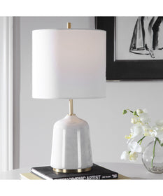 Eloise White Marble Table Lamp