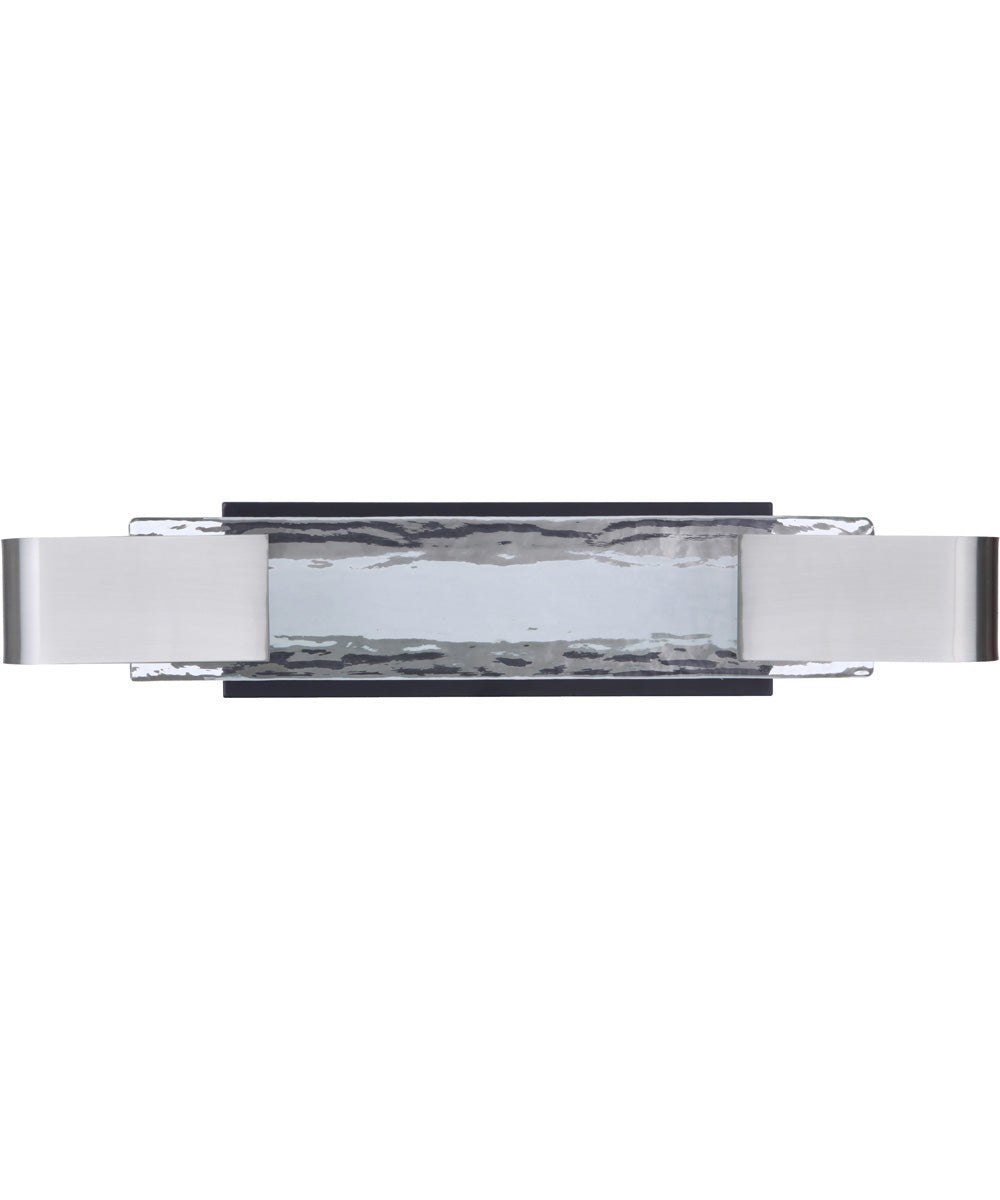 Harmony LED Bath Vanity Light Flat Black / Polished Nickel