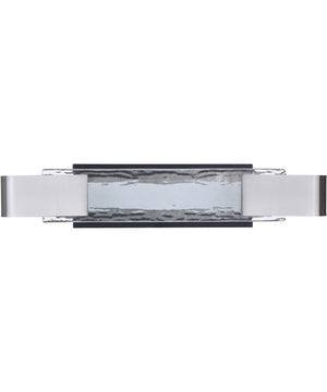 Harmony LED Bath Vanity Light Flat Black / Polished Nickel
