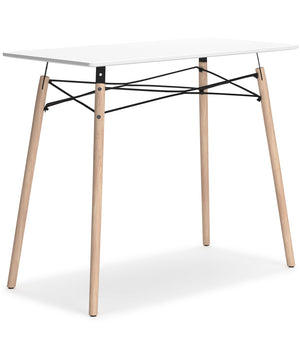 Jaspeni Home Office Desk White/Natural