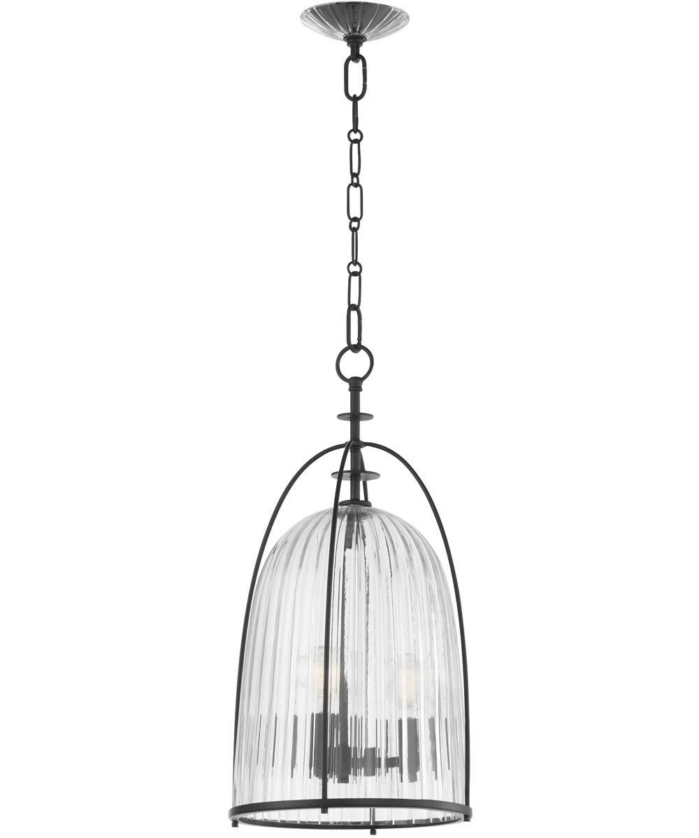 3-light Pendant Matte Black